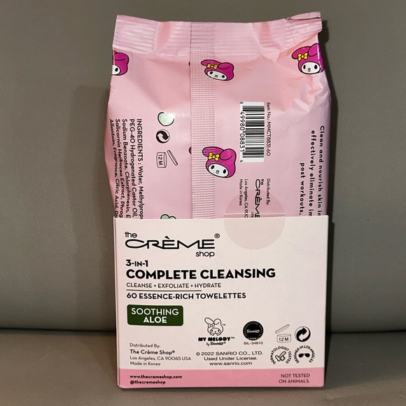 The Crème Shop x My Melody 3-in-1 Complete Cleansing Towelettes - Soothing Aloe - Picture 6 of 6